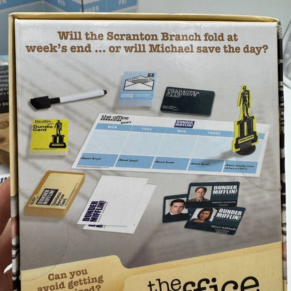 The Office Downsizing Board Game (2019) Dunder Mifflin Fun Family Card Game